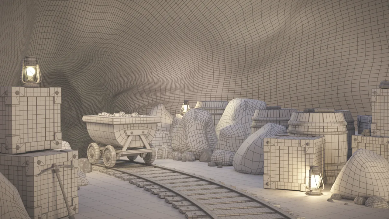 Mining Mayhem Set (Wireframe)